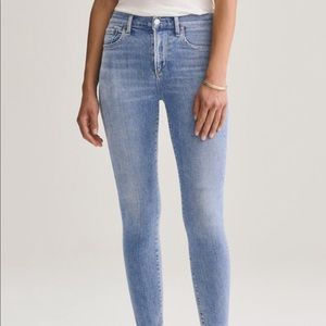 Agolde Mid Rise Skinny Ankle-Saltwater